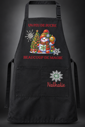 Tablier De Noël Un Peu De Sucre — réalisation L’Atelier 13, St-Hyacinthe